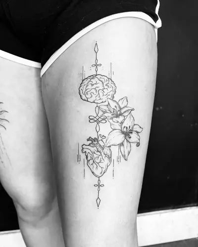 Black and grey tattoo by Daniel — WA Tattoo, Las Vegas
