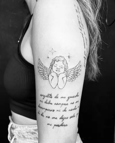 Black and grey tattoo by Daniel — WA Tattoo, Las Vegas